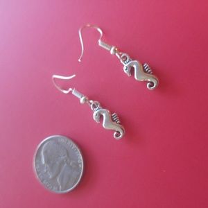 Sterling Silver 925 Dangle Earrings - Fish Charm